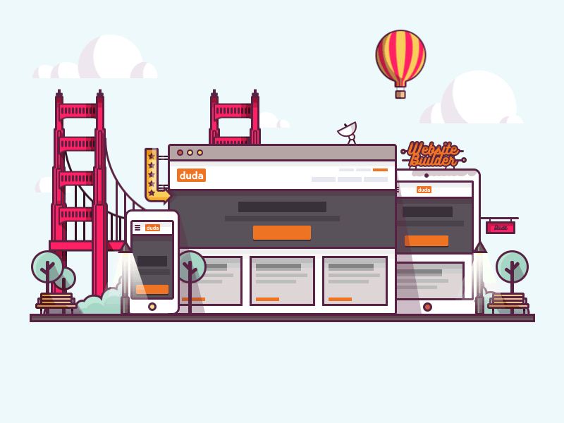 Website builder interface